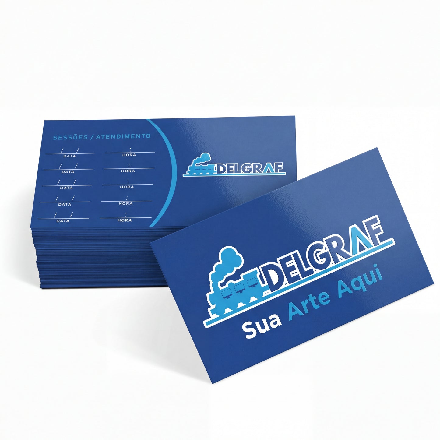 Cartão de Visita Couchê 300g Laminação Fosca Frente e Verniz Localizado - 4x4